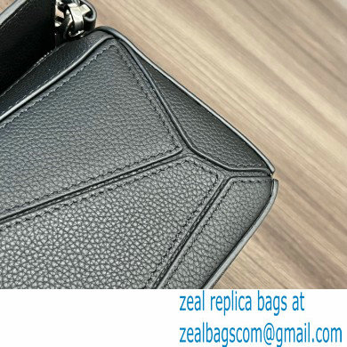 Loewe Mini Puzzle bag in classic calfskin black 2024