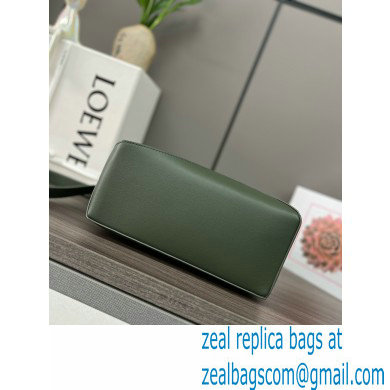 Loewe Mini Puzzle bag in classic calfskin bottle green 2024