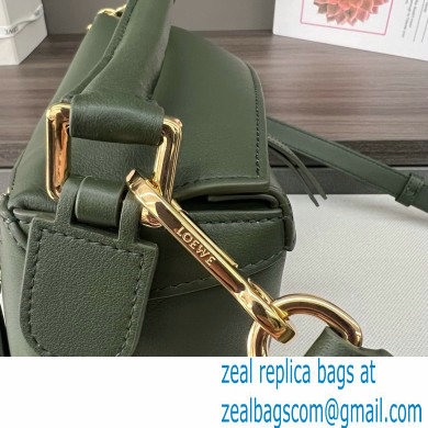 Loewe Mini Puzzle bag in classic calfskin bottle green 2024