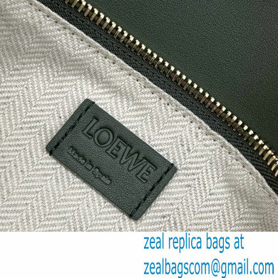 Loewe Mini Puzzle bag in classic calfskin bottle green 2024