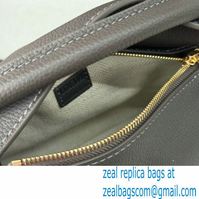 Loewe Mini Puzzle bag in soft grained calfskin dark grey 2024