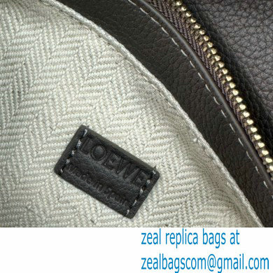 Loewe Mini Puzzle bag in soft grained calfskin dark grey 2024