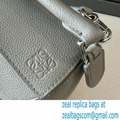 Loewe Mini Puzzle bag in soft grained calfskin pearl gray 2024