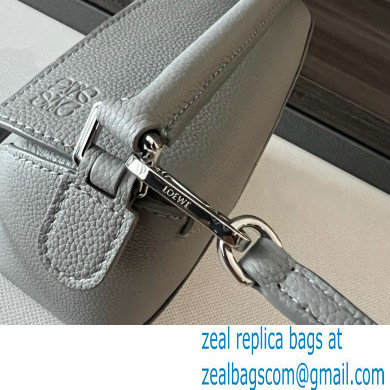 Loewe Mini Puzzle bag in soft grained calfskin pearl gray 2024