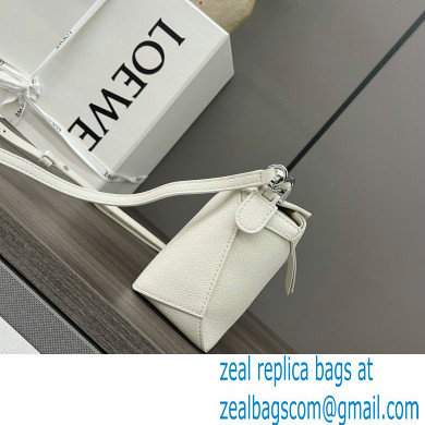 Loewe Mini Puzzle bag in soft grained calfskin white 2024