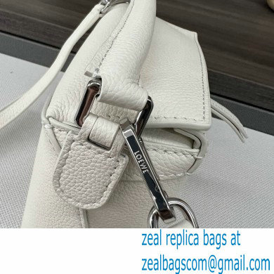 Loewe Mini Puzzle bag in soft grained calfskin white 2024