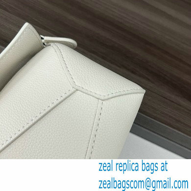 Loewe Mini Puzzle bag in soft grained calfskin white 2024