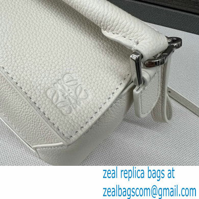 Loewe Mini Puzzle bag in soft grained calfskin white 2024