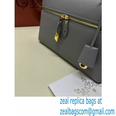 Loro Piana Extra Bag L27 with New lock charms in Grained Calfskin Gray 2024