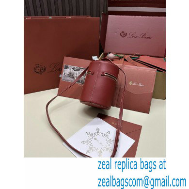 Loro Piana Extra Case Medium Bag in Smooth Calfskin Deep Kummel 2024