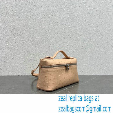 Loro Piana Extra Pocket L19 Bag in Ostrich Leather 02