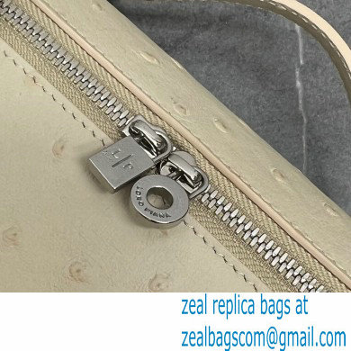 Loro Piana Extra Pocket L19 Bag in Ostrich Leather 05