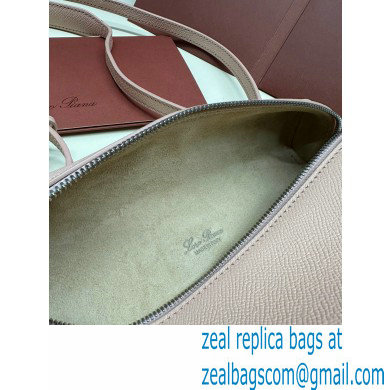 Loro Piana Extra Pocket L19 Pouch with New lock charms in Grained Calfskin Light Pink 2024