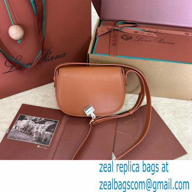 Loro Piana Mini Ghiera bag in Smooth Calfskin Brown 2024