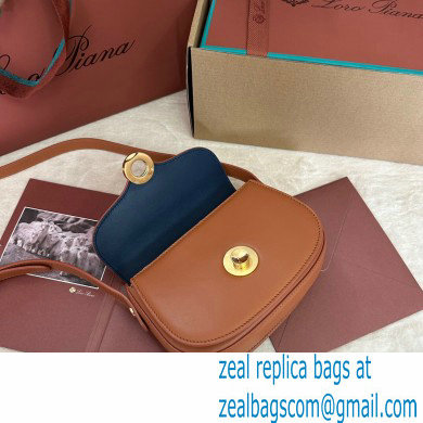 Loro Piana Mini Ghiera bag in Smooth Calfskin Brown 2024