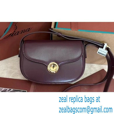 Loro Piana Mini Ghiera bag in Smooth Calfskin Burgundy 2024