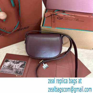 Loro Piana Mini Ghiera bag in Smooth Calfskin Burgundy 2024