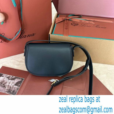 Loro Piana Mini Ghiera bag in Smooth Calfskin Dark Blue 2024