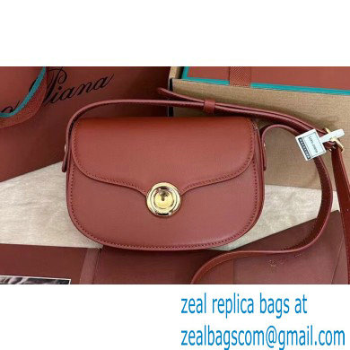 Loro Piana Mini Ghiera bag in Smooth Calfskin Deep Kummel 2024