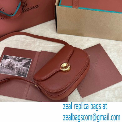 Loro Piana Mini Ghiera bag in Smooth Calfskin Deep Kummel 2024