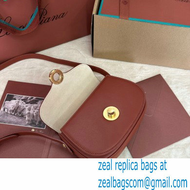 Loro Piana Mini Ghiera bag in Smooth Calfskin Deep Kummel 2024