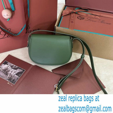 Loro Piana Mini Ghiera bag in Smooth Calfskin Green 2024