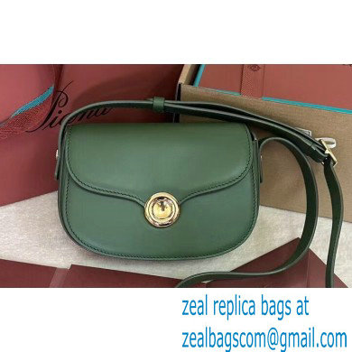 Loro Piana Mini Ghiera bag in Smooth Calfskin Green 2024