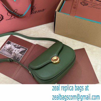 Loro Piana Mini Ghiera bag in Smooth Calfskin Green 2024