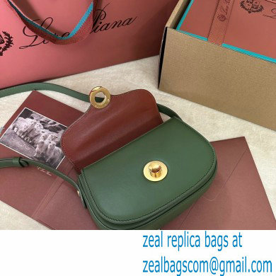 Loro Piana Mini Ghiera bag in Smooth Calfskin Green 2024