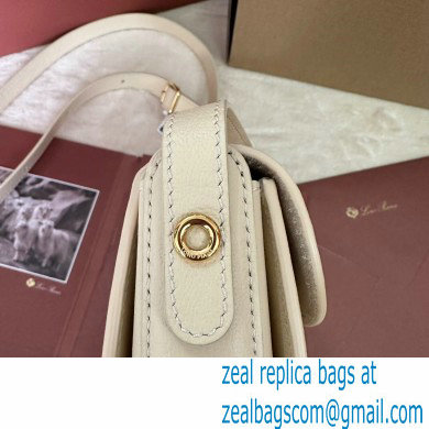 Loro Piana Mini Ghiera bag in Smooth Calfskin White 2024