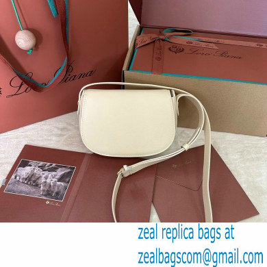 Loro Piana Mini Ghiera bag in Smooth Calfskin White 2024