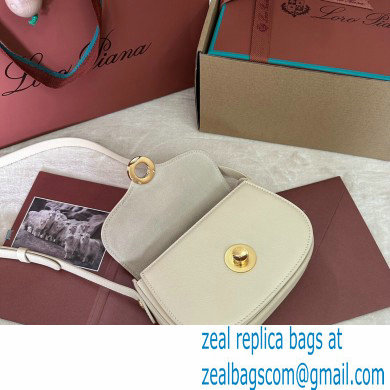 Loro Piana Mini Ghiera bag in Smooth Calfskin White 2024