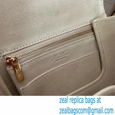 Loro Piana Mini Ghiera bag in Smooth Calfskin White 2024