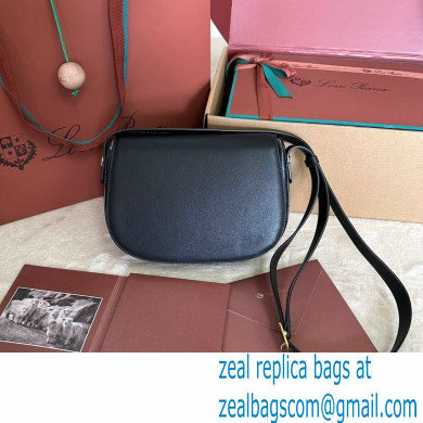 Loro Piana Small Ghiera bag in Smooth Calfskin Black 2024