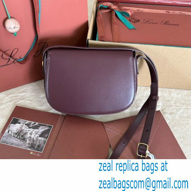 Loro Piana Small Ghiera bag in Smooth Calfskin Burgundy 2024