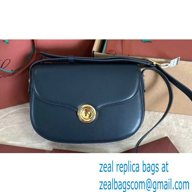 Loro Piana Small Ghiera bag in Smooth Calfskin Dark Blue 2024