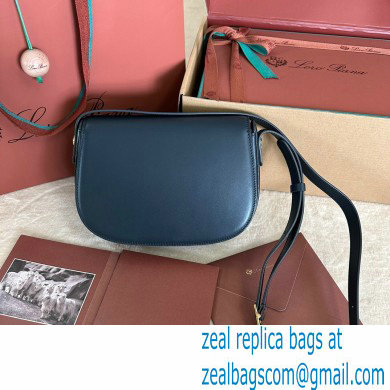 Loro Piana Small Ghiera bag in Smooth Calfskin Dark Blue 2024