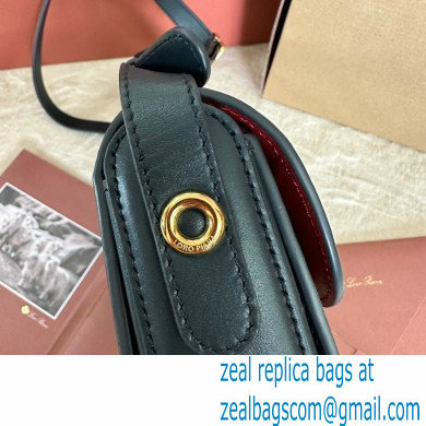 Loro Piana Small Ghiera bag in Smooth Calfskin Dark Blue 2024