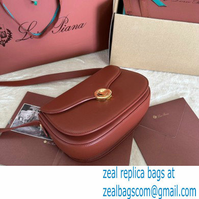 Loro Piana Small Ghiera bag in Smooth Calfskin Deep Kummel 2024