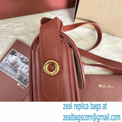 Loro Piana Small Ghiera bag in Smooth Calfskin Deep Kummel 2024