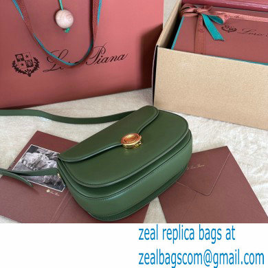 Loro Piana Small Ghiera bag in Smooth Calfskin Green 2024