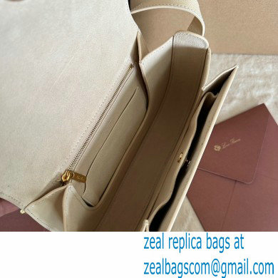 Loro Piana Small Ghiera bag in Smooth Calfskin White 2024