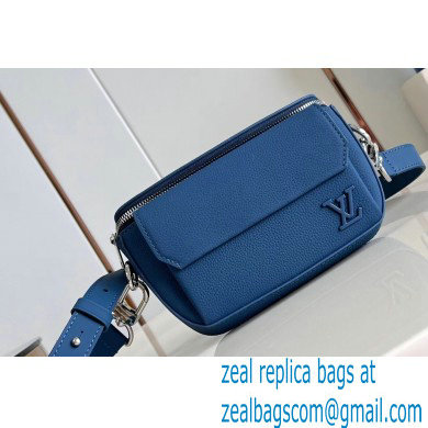 Louis Vuitton Cowhide leather Pilot Wearable Wallet Bag Blue 2024 - Click Image to Close