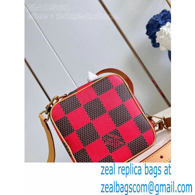 Louis Vuitton Damier Pop canvas Chess Messenger Bag N40561 Red 2024