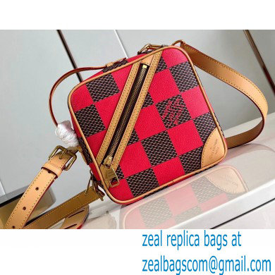 Louis Vuitton Damier Pop canvas Chess Messenger Bag N40561 Red 2024