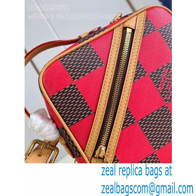 Louis Vuitton Damier Pop canvas Chess Messenger Bag N40561 Red 2024