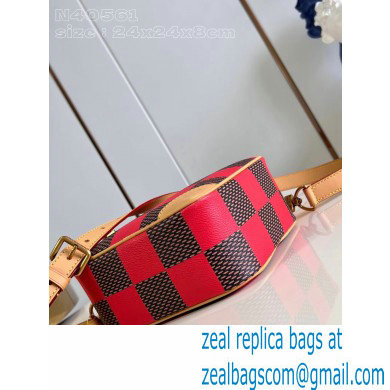 Louis Vuitton Damier Pop canvas Chess Messenger Bag N40561 Red 2024