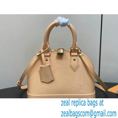 Louis Vuitton Epi leather Alma BB Bag M24597 Beige 2024