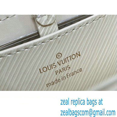 Louis Vuitton Epi leather Twist MM Bag M24765 Creamy with textile handle and Monogram Flowers 2024