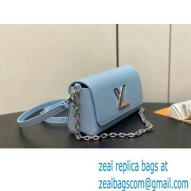 Louis Vuitton Epi leather Twist West Pochette Bag M83478 Ice Blue 2024